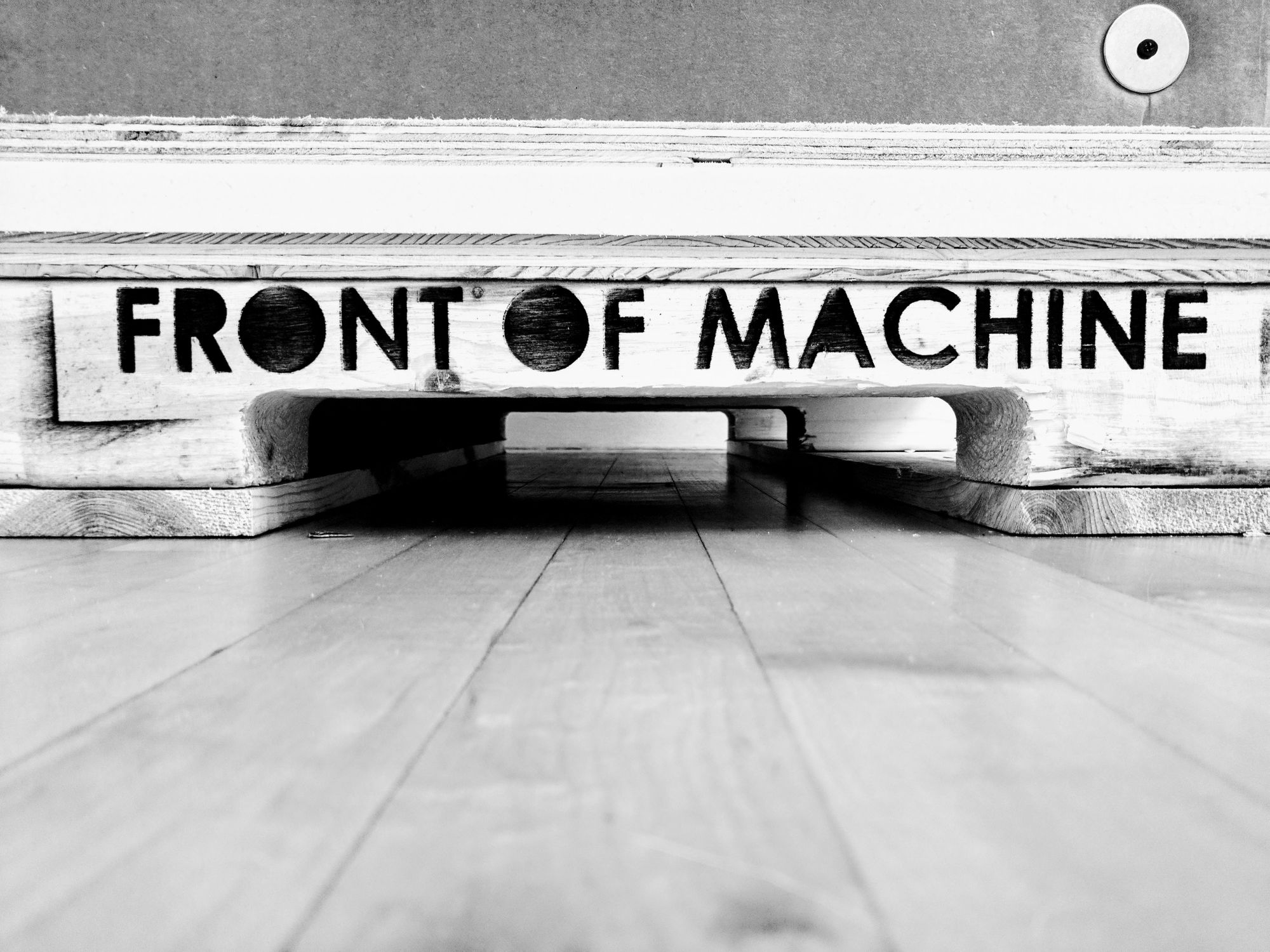 Front of Machine